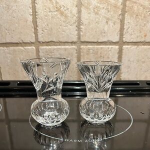 Heavy Crystal 3” Vases